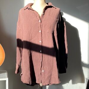 Casual boho button Down Shirt for Women